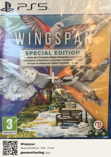 Wingspan PlayStation 5, PAL box front