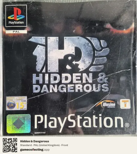 Hidden & Dangerous PlayStation, United Kingdom box front