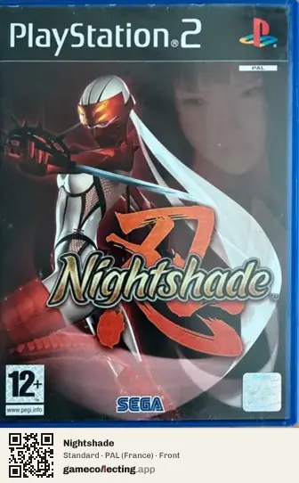 Nightshade PlayStation 2, France box front