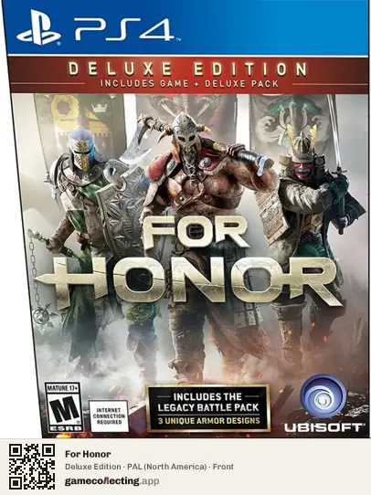 For Honor PlayStation 4, North America box front