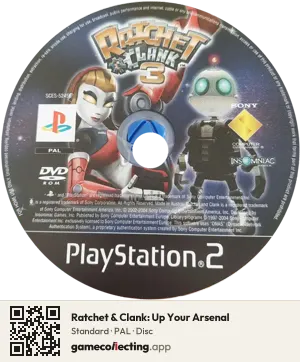 Ratchet & Clank: Up Your Arsenal PlayStation 2, PAL disc