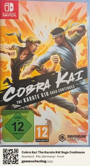 Cobra Kai: The Karate Kid Saga Continues Nintendo Switch, Germany box front