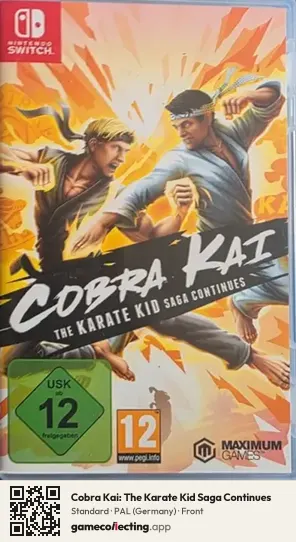 Cobra Kai: The Karate Kid Saga Continues Nintendo Switch, Germany box front