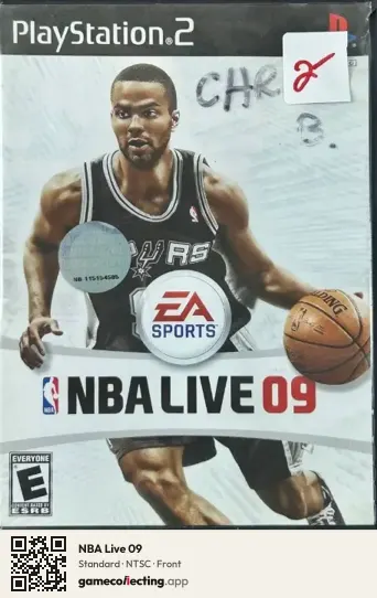NBA Live 09 PlayStation 2, NTSC box front