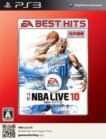 NBA Live 10 PlayStation 3, Asia box front