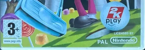 Carnival Games: MiniGolf, the PEGI square on its front