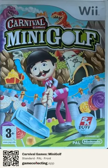 Carnival Games: MiniGolf Nintendo Wii, PAL box front