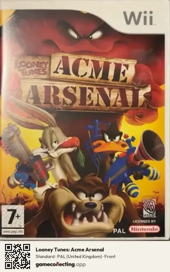 Looney Tunes: Acme Arsenal Nintendo Wii, United Kingdom box front