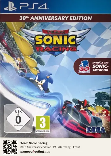 Team Sonic Racing PlayStation 4, Germany box front