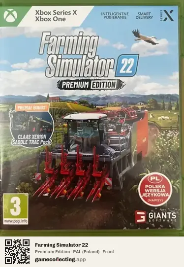 Farming Simulator 22 Xbox Series X, Poland box front
