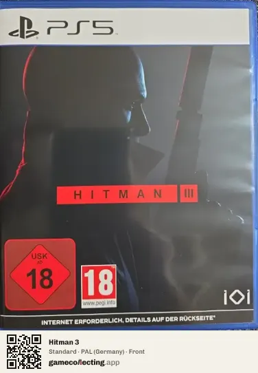 Hitman 3 PlayStation 5, Germany box front