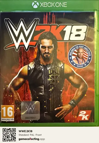 WWE 2K18 Xbox One, PAL box front