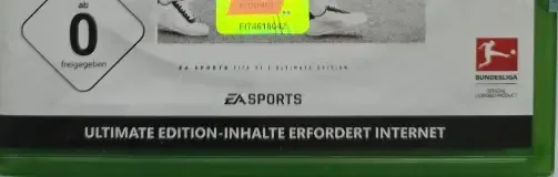 FIFA 21, the USK square on its front
