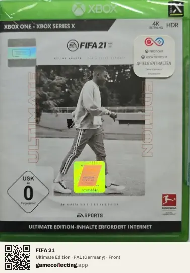 FIFA 21 Xbox One, Germany box front