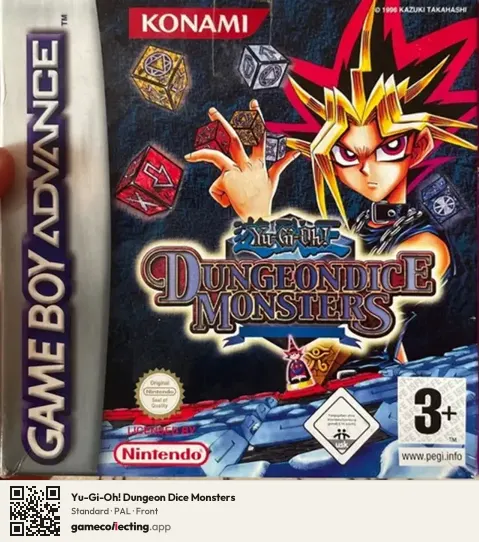 Yu-Gi-Oh! Dungeon Dice Monsters Game Boy Advance, PAL box front