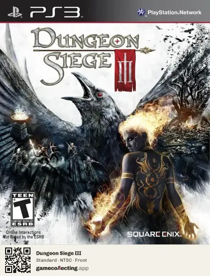 Dungeon Siege III PlayStation 3, NTSC box front