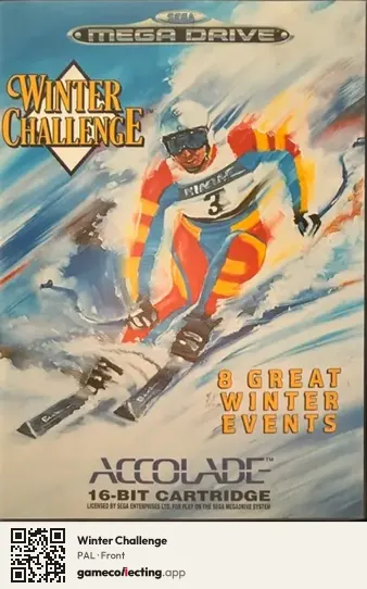 Winter Challenge Sega Mega Drive / Genesis, PAL box front