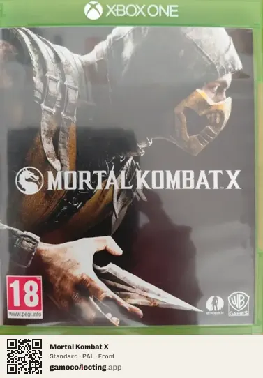 Mortal Kombat X Xbox One, PAL box front