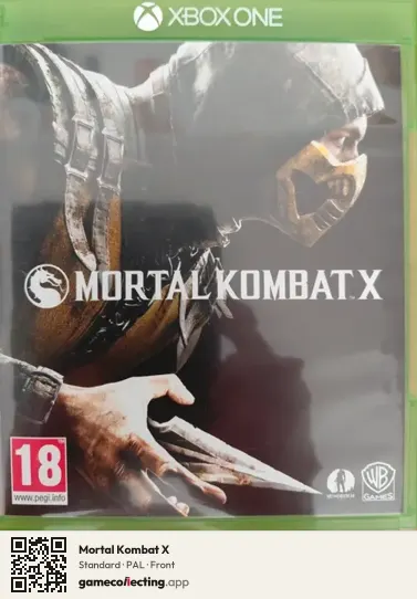 Mortal Kombat X Xbox One, PAL box front