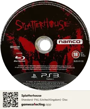 Splatterhouse PlayStation 3, PAL disc