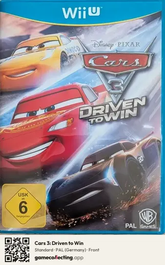 Cars 3: Driven to Win Nintendo Wii U, Germany box front