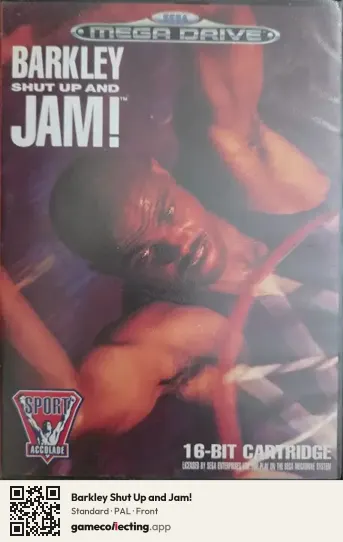 Barkley Shut Up and Jam! Sega Mega Drive / Genesis, PAL box front