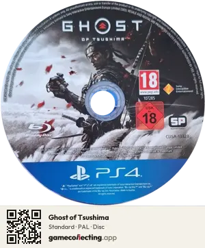 Ghost of Tsushima PlayStation 4, PAL disc