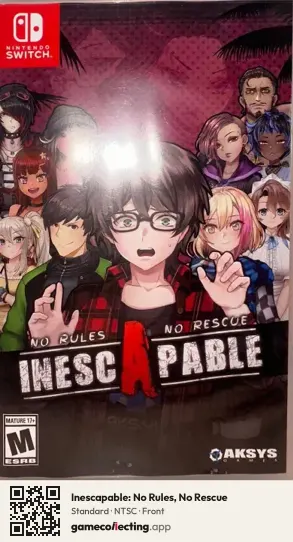 Inescapable: No Rules, No Rescue Nintendo Switch, NTSC box front