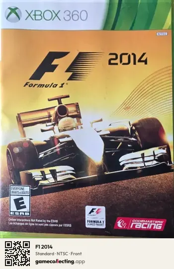 F1 2014 Xbox 360, NTSC box front