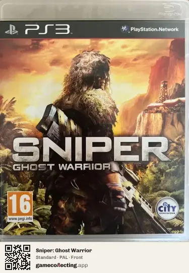Sniper: Ghost Warrior PlayStation 3, PAL box front