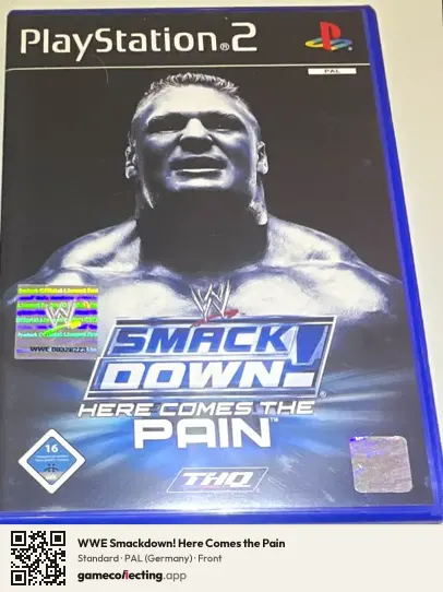 WWE Smackdown! Here Comes the Pain PlayStation 2, Germany box front