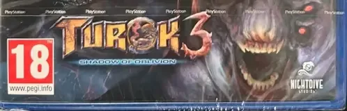 Turok Trilogy Bundle, the PEGI square on its front
