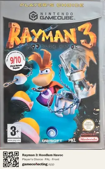 Rayman 3: Hoodlum Havoc Nintendo GameCube, PAL box front