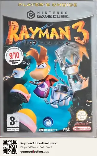 Rayman 3: Hoodlum Havoc Nintendo GameCube, PAL box front
