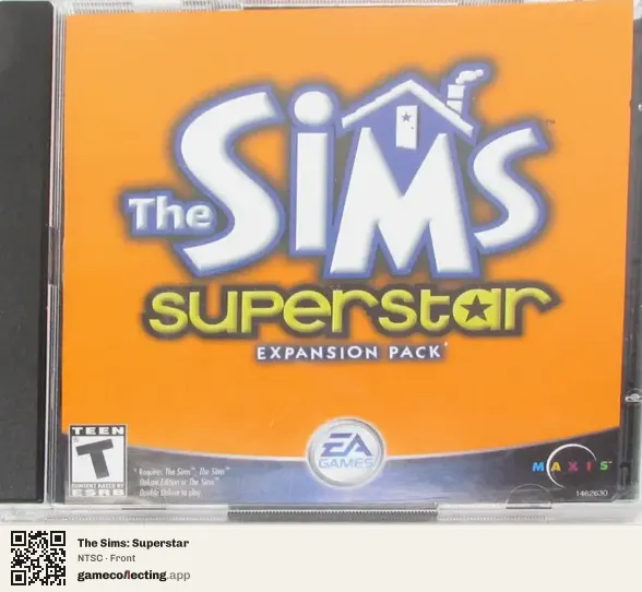 The Sims: Superstar Computer, NTSC box front