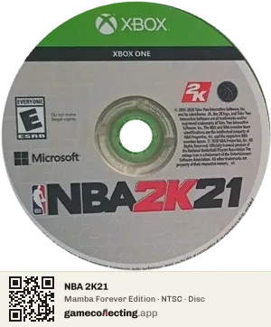 NBA 2K21 Xbox One, NTSC disc