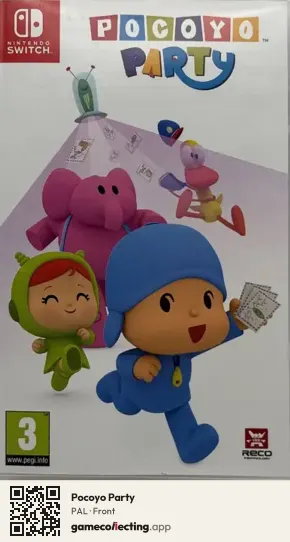 Pocoyo Party Nintendo Switch, PAL box front