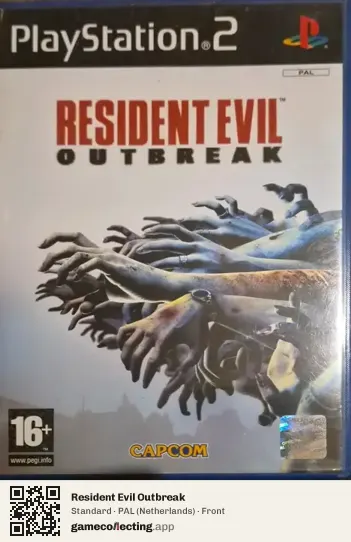 Resident Evil Outbreak PlayStation 2, Netherlands box front