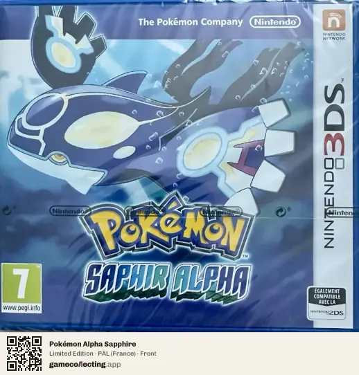 Pokémon Alpha Sapphire Nintendo 3DS, France box front