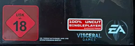 Dead Space 2, the USK square on its front
