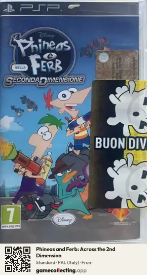 Phineas and Ferb: Across the 2nd Dimension PlayStation Portable, Italy box front