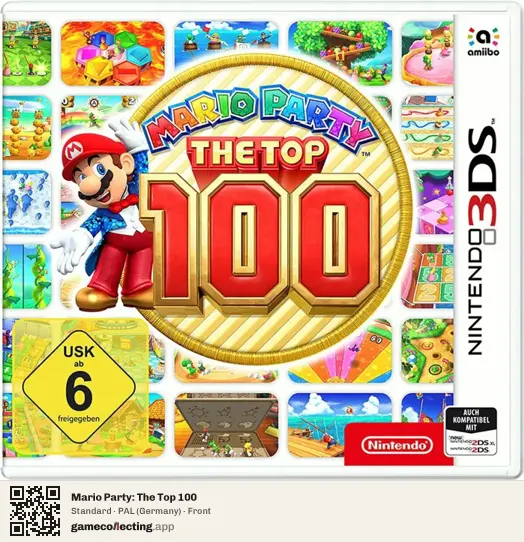 Mario Party: The Top 100 Nintendo 3DS, Germany box front