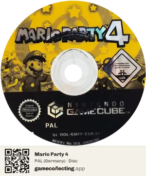 Mario Party 4 Nintendo GameCube, PAL disc