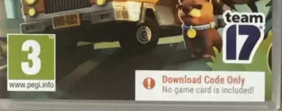 Overcooked! 2, the PEGI square on its front