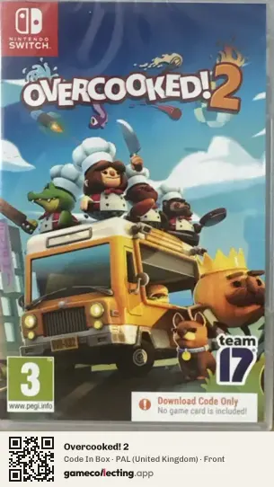 Overcooked! 2 Nintendo Switch, United Kingdom box front