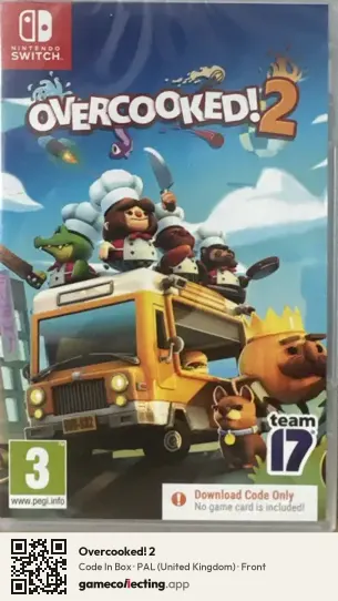 Overcooked! 2 Nintendo Switch, United Kingdom box front