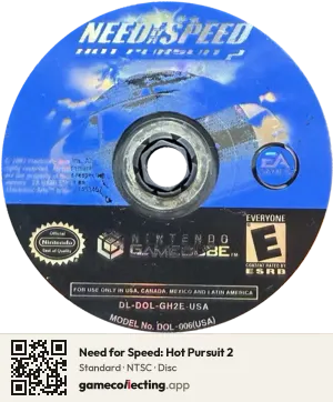 Need for Speed: Hot Pursuit 2 Nintendo GameCube, NTSC disc