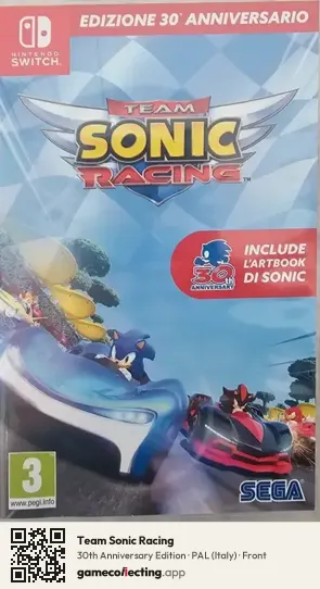 Team Sonic Racing Nintendo Switch, Italy box front