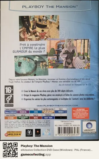 Playboy: The Mansion Computer, France box back