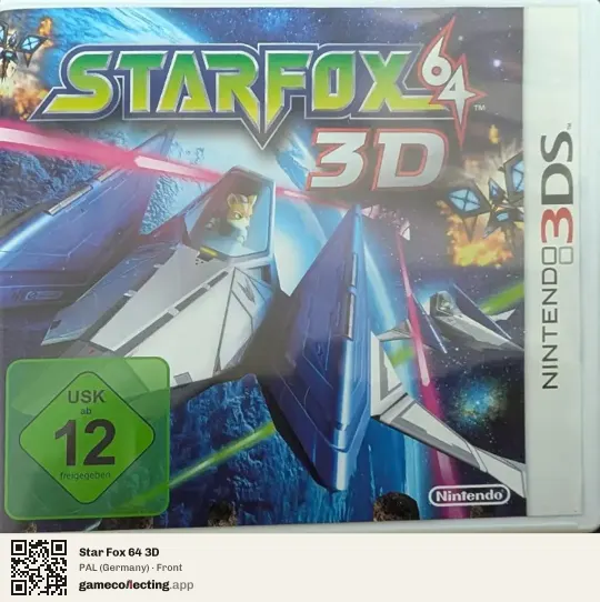 Star Fox 64 3D Nintendo 3DS, Germany box front